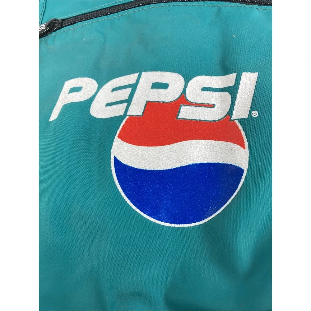 Original Koozie Pepsi Cola Insulated Mesh Beverage Cooler w/Strap Picnic Pockets